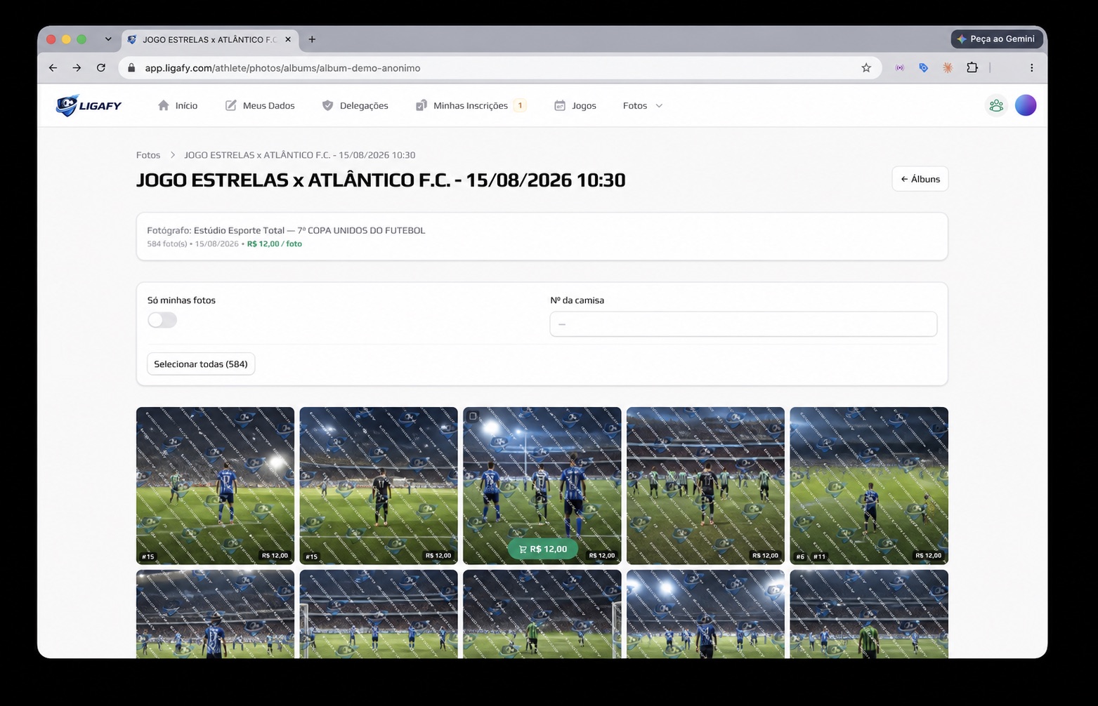 Galeria no Ligafy